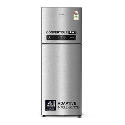 Whirlpool 431 L 2 Star IntelliFresh Convertible Inverter Frost Free Double Door Refrigerator (IF INV CNV 480 ALPHA STEEL-Z, 2S)