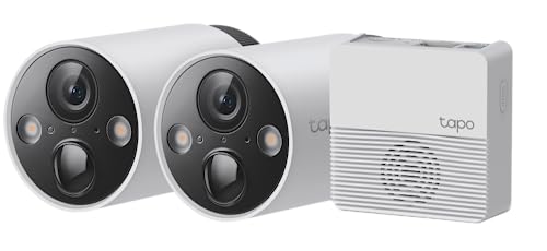 Tapo TP-Link C420S2 4MP Outdoor Smart Wire-Free Security Battery Camera System, Water & dust Proof, Works with Alexa & Google Home, 2K QHD, 180-Day Battery Life, 2 Way Audio, IP65, Night Vision