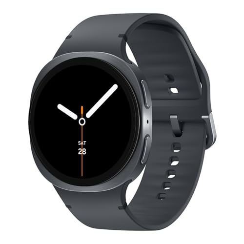 Samsung Galaxy Watch8 (40mm, Bluetooth, Graphite) with 3nm Processor | Dual GPS | Sapphire Glass & Armor Aluminum | 5ATM & IP68 | BP, ECG, IHRN & Vascular Load Monitoring | Anti-oxidant Index