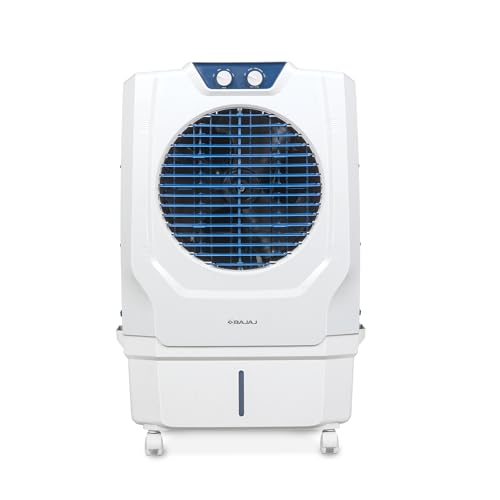 Bajaj Shield Series Arteon 55L Desert Air Cooler for Home|Dual Water Inlet|Inverter Ready|Anti-Bacterial Honeycomb Cooling Pad|60Ft Air Throw|Ice Chamber|3 Year Comprehensive Product Warranty|White