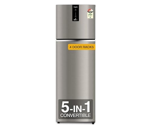 Whirlpool 327 L 3 Star Convertible Frost Free inverter Double Door Refrigerator (IF INV 375 ILLUSIA STEEL(3S) CONV-TL)