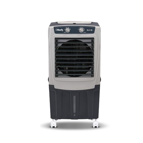 BHABURLY GLX 35 LTR Personal Portable Cooler with Anti Bacterial Honeycomb, Highest Airthrow in Segment with Auto Swing and 3 Speed Control and Low Power Consumption -1 Yr Warranty