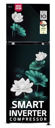 LG 251 L, 2 Star, Frost-Free Smart Inverter Double Door Convertible Refrigerator (GLT2526XWEL, Emerald Lotus, Multi Air Flow Cooling with Smart & Dairy Mode, Express Freeze, 2026 Model)