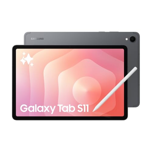 Samsung Galaxy Tab S11 with AI, Hexagonal S-Pen in-Box, 27.8 cm (11 Inch) Dynamic AMOLED 2X Display, 120Hz Refresh Rate, Pre Loaded Pro Apps, 12GB RAM, 128GB Storage, Wi-Fi Tablet, Gray
