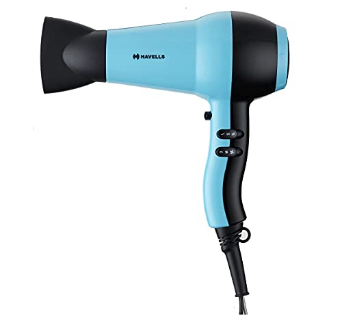 Havells 2000W Hair Dryer|2 Heat Settings (Hot/Warm) With Cool Shot|Thin Concentrator|Heat Balance Technology|Hair Brush Included|Midnight Black|Perfect Blow Dry Companion|Hd3276-2000 Watts