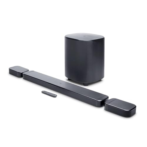 JBL New Launch Bar 800 MK2, 7.1 (5.1.2) Channel Truly Wireless Soundbar with True Dolby Atmos® 3D Surround Sound, 10” Down-Firing Wireless Subwoofer, PureVoice, HDMI eARC, WiFi, One App, 780W
