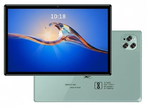 DOMO Slate SL39 10.1-Inch 4G Tablet PC, inbuilt Storage, 4GB RAM + 32GB,1TB Expandable, Dual SIM Slot, Bluetooth, Octa Core CPU, GPS, (Green)