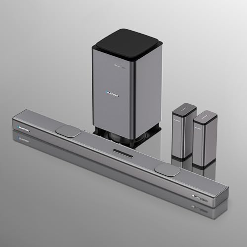 Blaupunkt SBW600 XCEED 9.1.4 Dolby Atmos I Direct Transmit Sound I Premium Home Theater I 360 Surround Sound I Premium Metallic Design I Immersive 3D Audio with Wireless Subwoofer