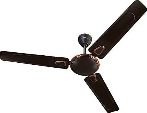 Bajaj Edge HS Neo Deco EE 1200MM (48") Ceiling Fans For Home | BEE 1 Star Rated Energy Efficient Ceiling Fan | Unique Deco Trims | Rust Free Coating | High Speed | 2-Yrs Warranty 【Choko Brown】