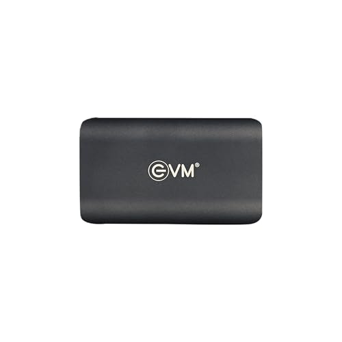 EVM EnSave External SSD 256GB - Smallest Portable SSD - 550 Mb/s Read & 500 Mb/s Write - USB 3.1 Gen 2 Type C - 10 Years Warranty (EPSSD/256GB)