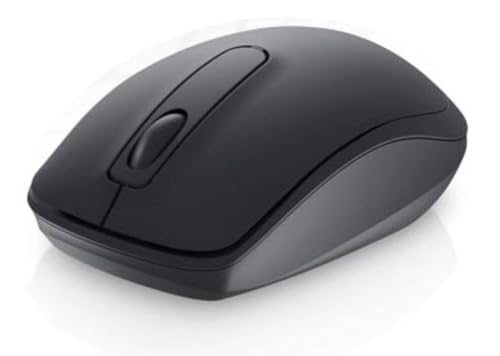 Dell WM118 Wireless Mouse, 1000DPI, 2.4 Ghz with USB Nano Receiver, Optical Tracking, 12-Months Battery Life, Plug and Play, Ambidextrous - Black