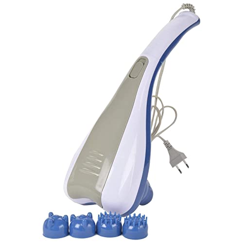 Concepta Massage Machine for Body Pain – Electric Massager for Pain Relief with 2 Speeds, Vibration, Magnetic & Infrared Therapy – Handheld for Back, Neck, Legs with 4 Interchangeable Heads