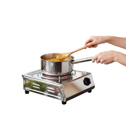 Drumstone (𝐒𝐩𝐞𝐜𝐢𝐚𝐥 𝟏𝟓 𝐘𝐞𝐚𝐫𝐬 𝐖𝐚𝐫𝐫𝐚𝐧𝐭𝐲) 1500W Induction Cooktop – Stainless Steel Electric Stove, Energy Efficient Portable Hot Plate, Compact Induction Chulha for Kitchen Cooking