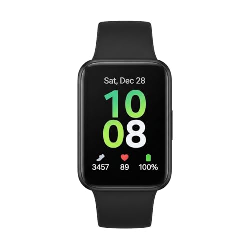 SAMSUNG Galaxy FIT 3 [2024] 1.6" AMOLED Display | 14 Days Battery Life | 100+ Watchfaces | 100+ Exercise Modes | International Model - (Black)