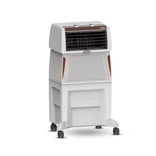 Symphony Touch 50 Desert Air Cooler | High-Efficiency Cooling Pad | 185W | CFD Technology for Uniform Cooling | Fully Closable Louvers | Stylish & Compact Desert Air Cooler