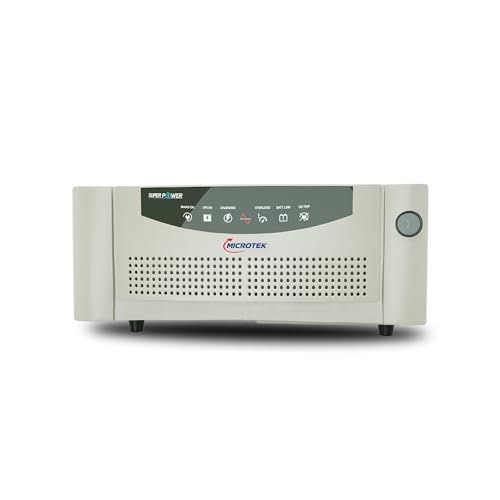 Microtek Super Power 700 Advanced Digital 600VA/12V Inverter, Support 1 Battery with 2 Year Warranty for Home, Office & Shops