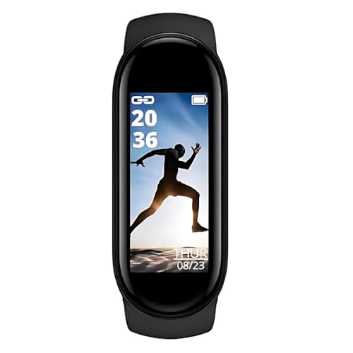 Drumstone 𝟏𝟓 𝐘𝐞𝐚𝐫𝐬 𝐆𝐮𝐚𝐫𝐚𝐧𝐭𝐞𝐞 M10 Smart Fitness Band with Heart Rate & Sleep Monitor | Waterproof OLED Bluetooth Tracker for Men & Women | Call & Message Alerts, BP Monitor, Step