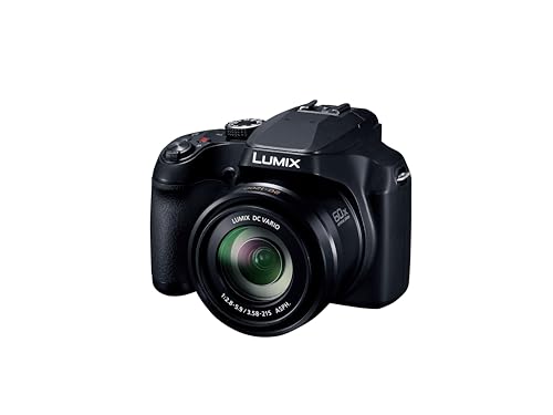 Panasonic LUMIX FZ80D/FZ85D Compact Camera with 20-1200mm Zoom Lens, Point and Shoot Digital Camera with 4K Video/Photo Recording and Power Optical Image Stabilizer (Black)