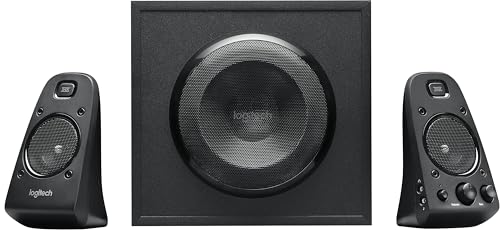 Logitech Z623 THX 2.1 Speaker System with Subwoofer, THX Certified Audio, 400 Watts Peak Power, Deep Bass, Multi Device, 3.5mm & RCA Inputs, Easy Controls, PC/PS4/Xbox/DVD Player/TV/Smartphone/Tablet