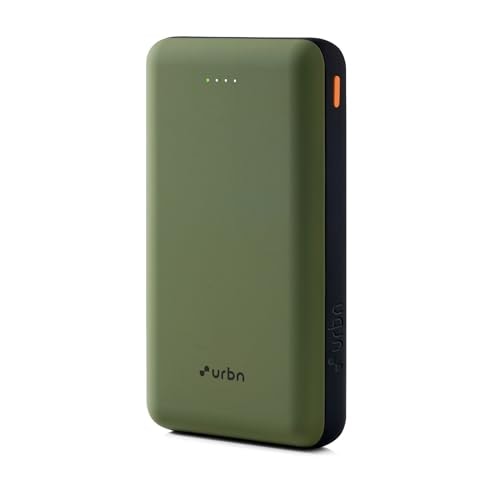 URBN 20000mAh 35W Turbo Fast Charging Power Bank | Dual Output | PD + QC Compatible | Two-Way Fast Charge | Pass-Through Charging | for MacBook Air, iPhone, Samsung, Android & More (Camo)