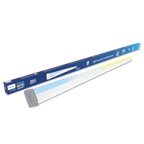 Philips 20W Smart Wi-Fi Tunable White LED Batten Light | App & Voice Control via Alexa & Google Assistant | Energy Efficient Smart Tube Light for Home | Packof 1