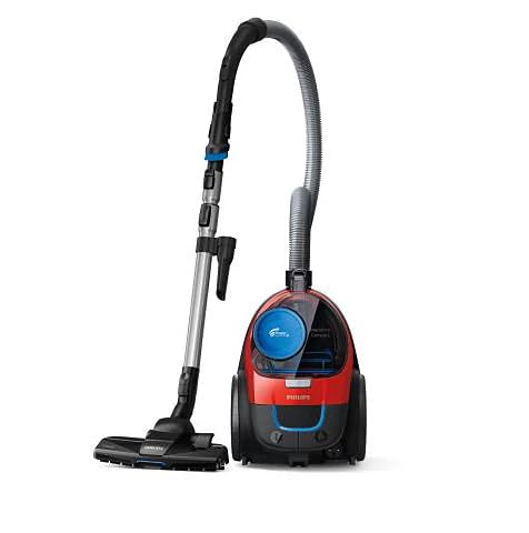Philips PowerPro Compact Bagless Vacuum Cleaner (FC9351/01) – 1900W, PowerCyclone 5 Technology, HEPA Filter, Monza Red