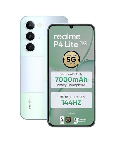 realme P4 Lite 5G (Mosaic Green, 64GB Storage), (4GB RAM)
