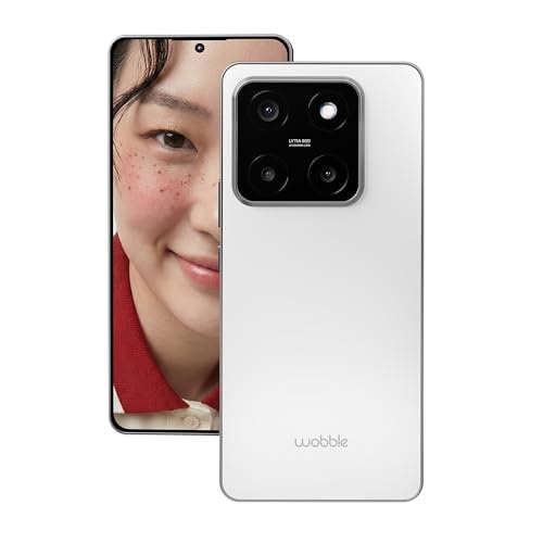 Wobble One 5G (8GB+256GB) | 50MP Epic Front Camera | Dual 4K HDR | Dolby Vision AMOLED | Zero Bloatware Android 15 | Sony LYTIA 600 OIS | Dimensity 7400 | Mythic White