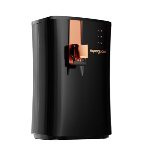 Aquaguard Ritz Stainless Steel Tank, 9-Stage RO+UV+Active Copper Tech Purifier | Up to 60% Water Savings | Suitable for Tanker, Borewell & Municipal Water
