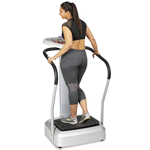 JSB HF14 Crazy Fit Massager Machine - Full Body Workout for Home & Gym - 99 Speed Levels - Suitable for All Ages - for Weight Loss & Calorie Burning - 1 Year Warranty & Installation Assistance, White