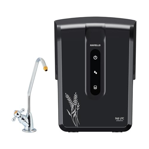 Havells FAB UTC (Under The Counter) Alkaline Water Purifier RO+UV+Alkaline |Copper+Zn+Mg | 9 Stage Purification, 7L SS Tank, Suitable for all water sources, 33% Higher Water Recovery, up to 2000 TDS