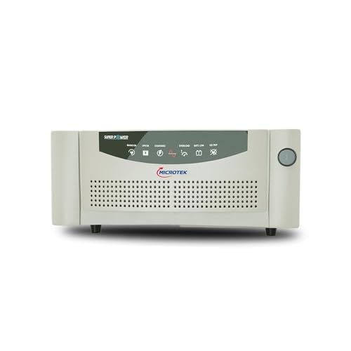 Microtek Super Power 700 Advanced Digital 600VA/510W Inverter, Support 1 Battery with 2 Year Warranty for Home, Office & Shops