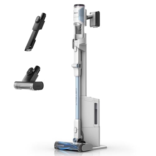 Shark Detect Clean & Empty Cordless Vacuum with Auto-Empty Base & Flex Wand | 50% Suction Boost | Up to 45 Days No Manual Emptying | 60 Min Runtime | Anti-Hair Wrap | HEPA 99.9% Allergen Filtration