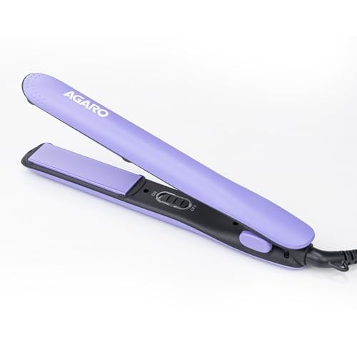 AGARO Hair Straightener, Keratin Infused Ceramic Coated Plates, Fast Heating, PTC Heating, Hair Straightening, Hair Styling For Women, Blue, HS1917