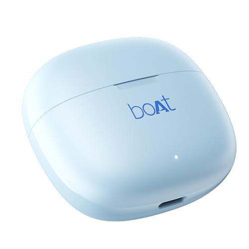 Boat Airdopes 213, 50H Battery, ENx Tech, Beast Mode, ASAP Charge, Bluetooth Earbuds, TWS Ear Buds Wireless Earphones with mic (Berry Blue)