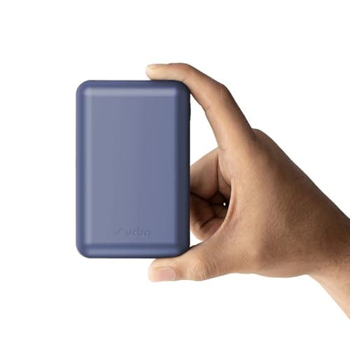 URBN 20000mAh Nano Plus 35W Turbo Fast Charging Power Bank | Two-Way Fast Charge | Metallic Finish | 12-Layer Circuit Protection | 1 Year Warranty (Blue Titanium)