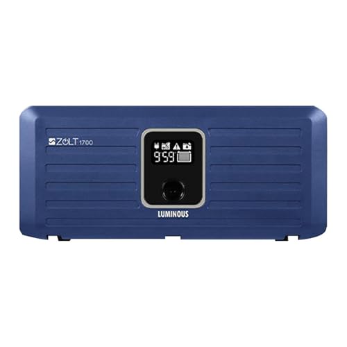 Luminous Zolt 1700 Pure Sine Wave Inverter Ideal for Home,Office & Shops | 1500VA Inverter | Reliable Power Backup | High Performance| Smart Display | Easy Installation | 36 Months Warranty