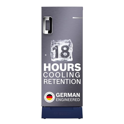 Bosch 226 L, 3 star, Direct-Cool Single Door Refrigerator | 18 Hrs Cooling Retention | 2.5X Faster Cooling | Spacious Multi Box | Delicate Crisper for Soft Veggies (2026 model, CST22U13AI, Dark Lake)