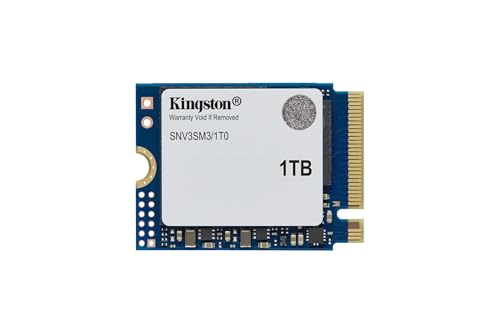Kingston NV3 1TB M.2 2230 NVMe SSD | PCIe 4.0 Gen 4x4 | Up to 6000 MB/s | SNV3SM3/1T0