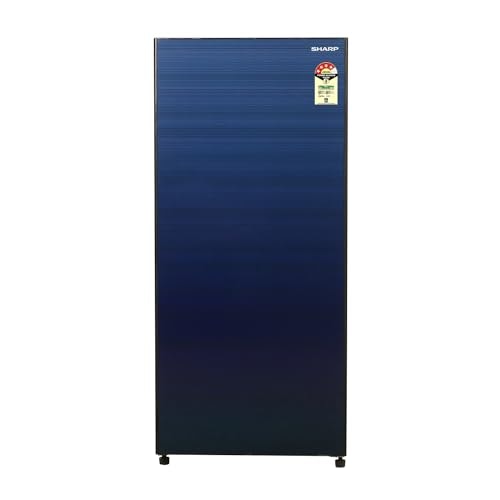 SHARP 175 L Direct Cool Single Door 4 Star Refrigerator |Japan 7 Shield Protection|Mirror Glass Finish (Blue).