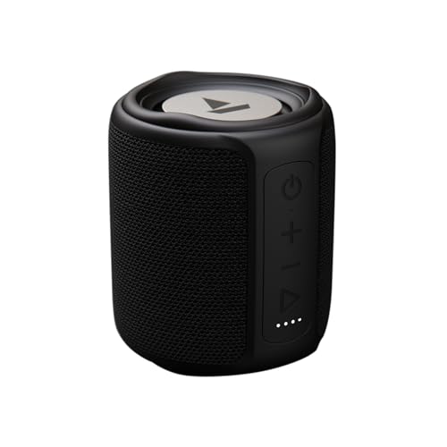 Boat Stone 350 Bluetooth Speaker with 10W RMS Stereo Sound, IPX7 Water Resistance, TWS Feature, Up to 12H Total Playtime, Multi-Compatibility Modes(Black)