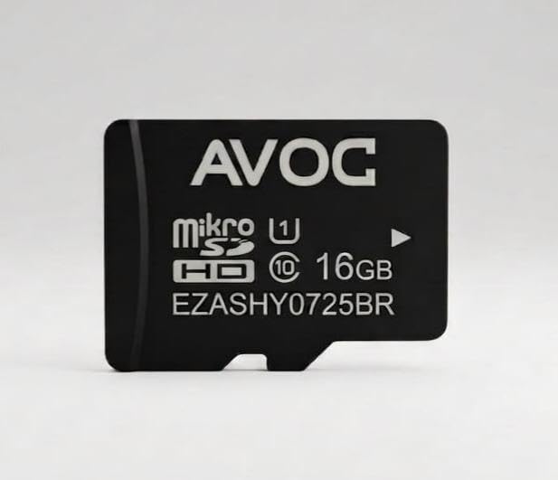 AVOC Flash A02 16GB MicroSD Card Class 10, 20MB/s High-Speed Micro SDHC Memory Card for Mobile, Camera, Tablet, Gaming Console & Computer with Reliable Storage Performance