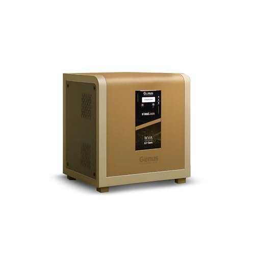 Genus MaxiLion 1000 VA Inverter with Upto 12 Year Life Integrated 1280Wh Lithium-Ion Battery for Home Office & Shop - Full 5 Year Product Warranty