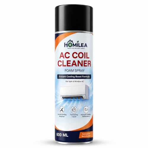 AC Cleaning Foam | Heavy Duty Foam for Window & Split AC | Cleans Evaporator & Condenser Coils | Improves Cooling & Airflow | No-Rinse, Safe on Fins | 600ML