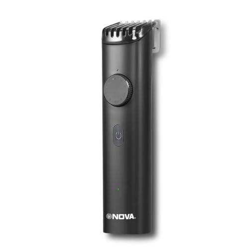 Nova NHT 1135 Trimmer For Men 150 Min Runtime 20 Length Settings (Black)
