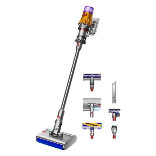 Dyson V12 Detect Slim Submarine Cordless Vacuum Cleaner | All-in-one Wet & Dry Vacuum| Illumination for Hidden dust|150 Airwatts,60 mins runtime (V12 Submarine New (Yellow))