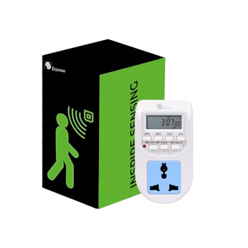 Digital Timer Socket Plug | Programmable 24x7 Electronic Timer Switch with 16 Presets | 10A 500W | Energy Saving Timer for Lights & Home Appliances ESY-TC33 ESYSENSE