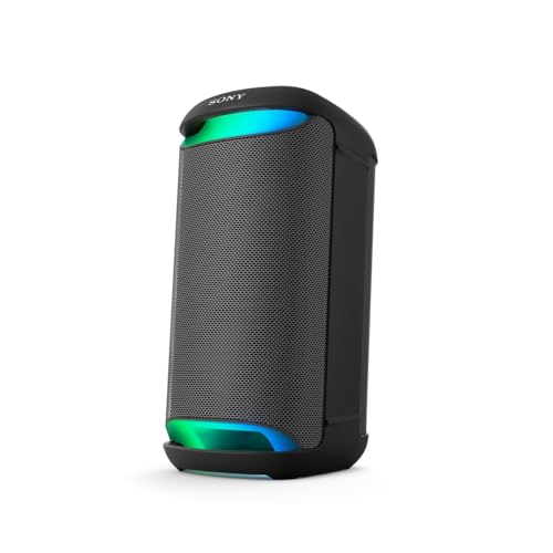 Sony New SRS-XV500 Wireless Portable Bluetooth Karaoke Party Speaker | IPX4 Splash-Proof | 25 Hrs Battery | Mega Bass | Built-in Power Bank | Ambient Lights | Guitar & MIC