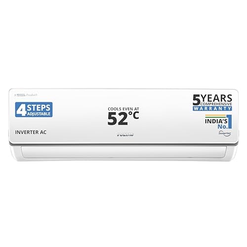 Voltas 243V Vectra CAJ 2 ton 3 star inverter Split AC |4-IN-1 Adjustable mode|Energy Efficient| Anti dust filter with Anti-microbial coating| Sleep mode | Copper Condenser Coil | White