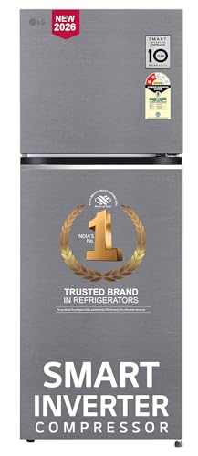 LG 322 L, 2 Star, Convertible, Smart Inverter, Frost Free Double Door Refrigerator (GLT3226SNDS, Dazzle Steel, Express Freeze & Multi Air Flow)